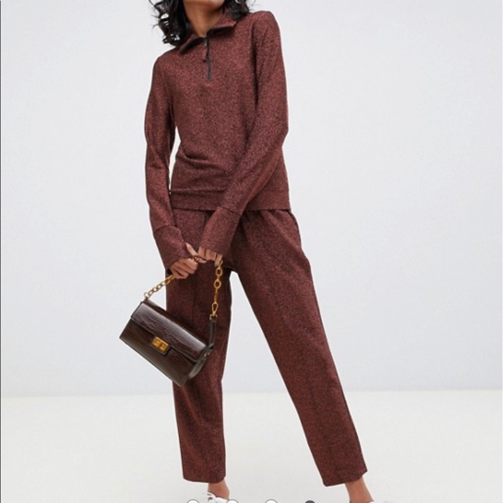 ASOS two piece sparkly suit! Top and joggers